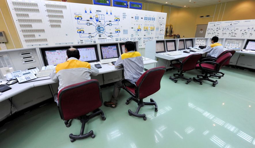 Iranian workers continue operations at the Bushehr nuclear power plant, although the Natanz enrichment nuclear plant was not fed uranium on Nov. 16. Iran&#39;s nuclear chief said Tuesday that a malicious computer worm known as Stuxnet has not harmed the country&#39;s atomic program and accused the West of trying to sabotage it. Iran earlier confirmed that Stuxnet infected several personal laptops belonging to employees at Bushehr but that plant systems were not affected. (International Iran Photo Agency via Associated Press)