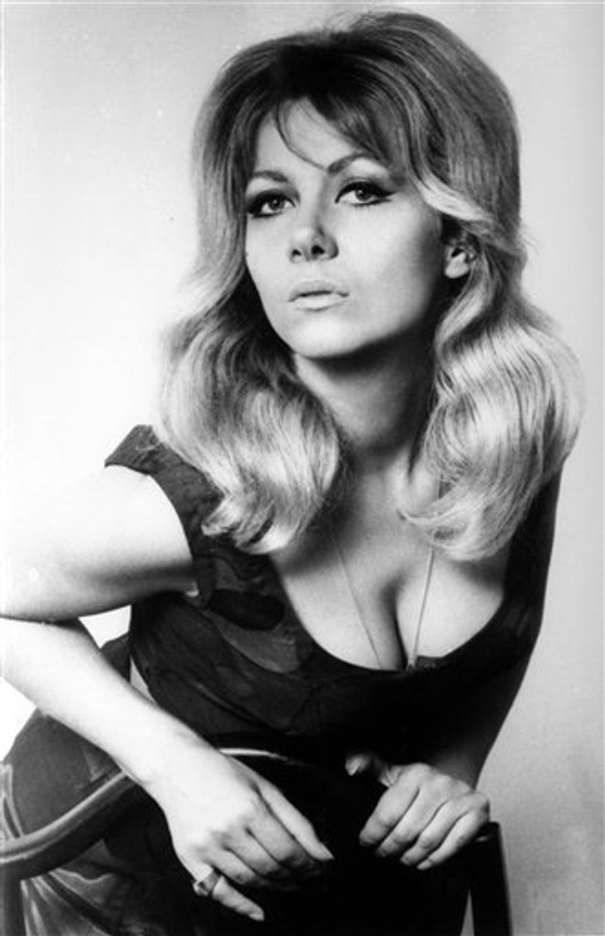 File - Polish-born actress Ingrid Pitt is seen in this Dec. 19, 1968 b/w file photo. Ingrid Pitt, who survived a Nazi concentration camp to become an acclaimed British movie actress, has died. Dubbed "the first lady of English horror" by her fans, Pitt also dodged Communist police in Germany before moving to England to become one of the country's best-known fright film stars. She played in movies such as "Where Eagles Dare" and "The Wicker Man" along with a slew of camp horror classics. She was 73 years old. (AP Photo/ File) EDITORIAL USE ONLY