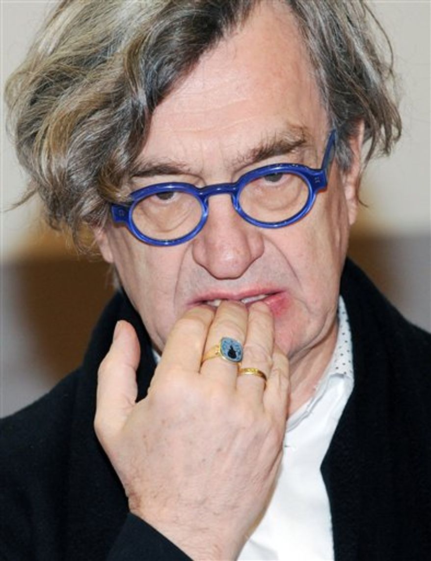 Swiss actor Bruno Ganz, left, and German director Wim Wenders are seen at the 23rd European Film Awards in Tallinn, Estonia on Saturday, Dec. 4, 2010. Bruno Ganz receives the Lifetime Achievement Award. (AP Photo/Timur Nisametdinov, NIPA)