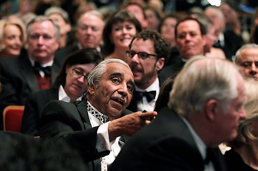 Rep. Charles B. Rangel attends the 2010 Kennedy Center Honors Gala at the Kennedy Center in Washington, Sunday, Dec. 5, 2010. (AP Photo/Manuel Balce Ceneta)