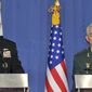 Joint Chiefs of Staff Chairman Adm. Mike Mullen, at a news conference Wednesday in Seoul with his South Korean counterpart, Gen. Han Min-koo, says China appears &quot;unwilling&quot; to pressure the North. (Associated Press)