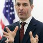 LIBERALS&#39; FOE: &quot;I&#39;m on dartboards all over the country,&quot; Virginia Attorney General Kenneth T. Cuccinelli II says. (Associated Press)