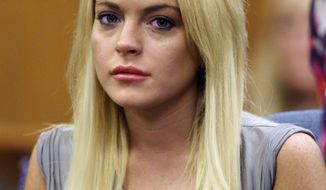 ** FILE ** In this July 20, 2010, file photo, Lindsay Lohan is shown in court in Beverly Hills, Calif. Lohan is being investigated for possible misdemeanor battery against a female staffer at a rehab facility where she is receiving treatment. Deputy Herlinda Valenzuela with the Riverside County Sheriff&#39;s Department says deputies responded to a Betty Ford Center facility on Dec. 12 for an incident involving Lohan. (AP Photo/Al Seib, file)