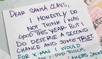 Children naughty and nice still write and mail letters to Santa, but a growing number of them send their Christmas wish lists via e-mail, Twitter and Facebook.