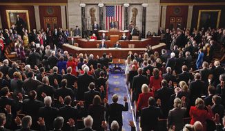 Members of the U.S. House of Representatives take their oath of office during the first session of the 112th Congress on Capitol Hill in Washington on Wednesday, Jan. 5, 2011. (AP Photo/Charles Dharapak) ** FILE **