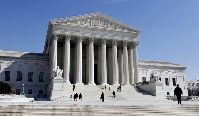 The U.S. Supreme Court building in Washington is pictured in March 2009. (Associated Press)