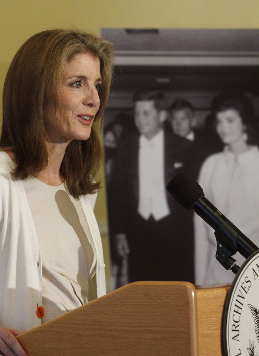 ** FILE ** Caroline Kennedy at the launch of the JFK Digital Archive, as part of the 50th anniversary of the inauguration of President John F. Kennedy, at the National Archives in Washington, on Jan. 13, 2011. (AP Photo/Jacquelyn Martin)