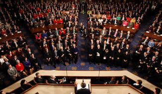 President Obama delivers his State of the Union address Tuesday at the Capitol in Washington. (Associated Press)