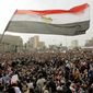 VOICE OF THE MASSES: The estimated number of demonstrators in Cairo&#39;s Tahrir Square Tuesday was the largest thus far as the demand for the ouster of President Hosni Mubarak and his government continued in Egypt. (Associated Press)