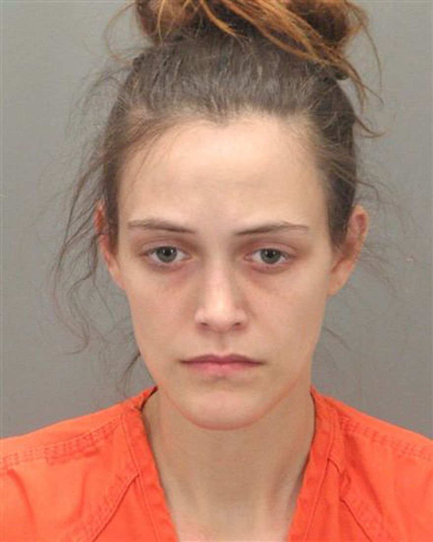 This Feb. 8, 2011, photo provided by the Greenville (S.C.) County Detention Center, shows Jessica Blackham, the Easley, S.C., woman arrested Tuesday and charged with child abuse after authorities say her newborn infant was found in the toilet of an arena in downtown Greenville, S.C. The baby had hypothermia and was taken to a hospital, where he was listed as improving late Tuesday. (AP Photo/Greenville County Detention Center)