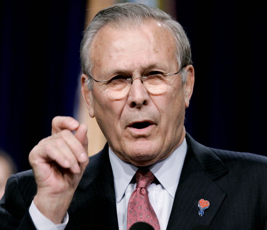 Former Secretary of Defense Donald H. Rumsfeld