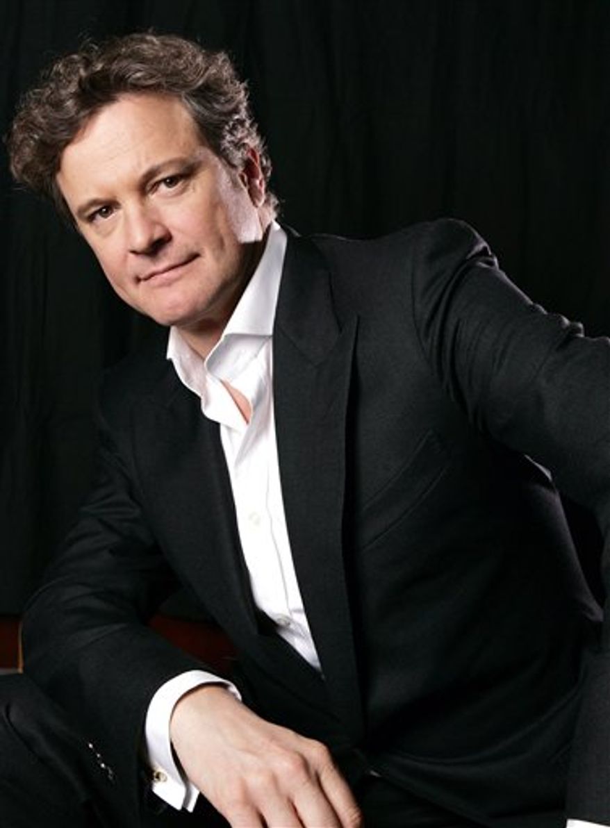 FILE - In this Sept. 10, 2010 file photo, actor Colin Firth of the film "The King's Speech" poses for a portrait while promoting the film at the Toronto International Film Festival. A stuttering monarch, a neurotic ballerina and an enterprising computer nerd are facing off Sunday Feb. 13, 2011 for the British Academy Film Awards, Britain's equivalent of the Oscars. "The King's Speech" has 14 nominations for Sunday's prizes, including best picture and best actor for Colin Firth, who plays reluctant British ruler King George VI. (AP Photo/Carlo Allegri, file)
