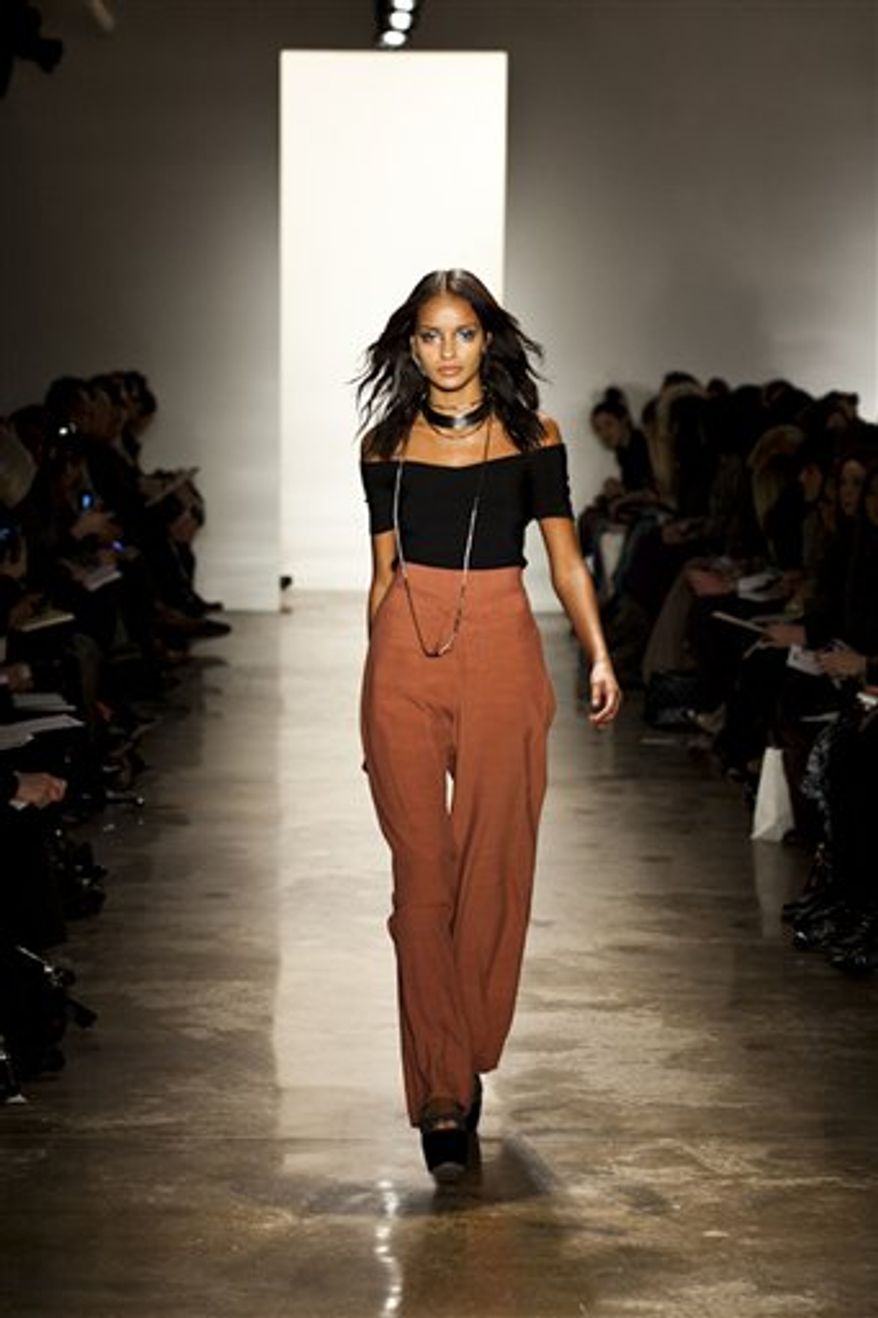 This Thursday, Feb. 10, 2011 photo courtesy of Vena Cava shows the Vena Cava Fall 2011 collection modeled during Fashion Week in New York. (AP Photo/Vena Cava) NO SALES; EDITORIAL USE ONLY