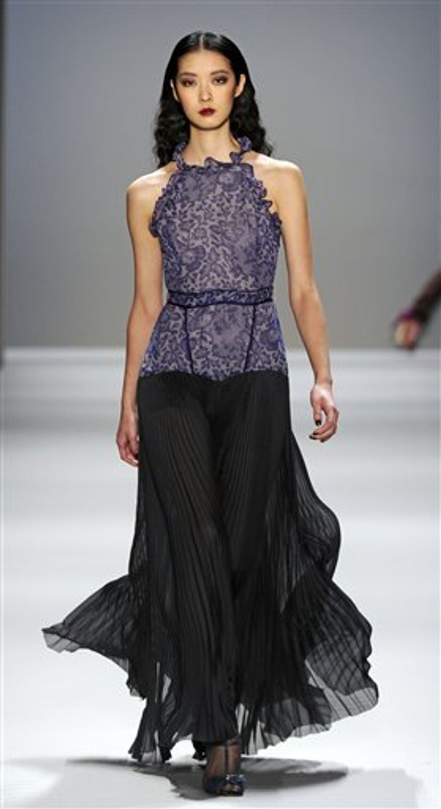 In this photo provided by fashion designer Rebecca Taylor the fall 2011 Rebecca Taylor women's collection is modeled during Fashion Week Friday, Feb. 11, 2011 in New York. (AP Photo/Rebecca Taylor) NO SALES