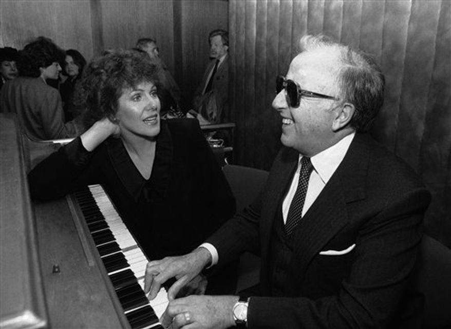 FILE - In this This 1972 file photo, jazz pianist George Shearingis shown. Shearing, the ebullient jazz pianist who wrote the standard "Lullaby of Birdland" and had a string of hits both with and without his quintet, died Monday, Feb. 14, 2011 in Manhattan of congestive heart failure. He was 91. (AP Photo, file)