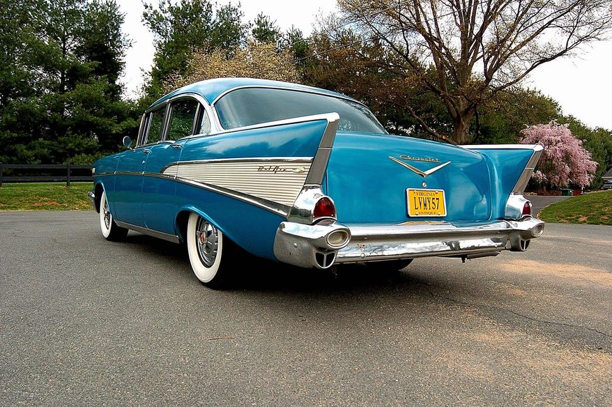 This is the view of the 1957 Chevrolet that captivated young Miss Werner and led to her actually becoming the owner of her dream car. (Bill O'Brien/The Washington Times)