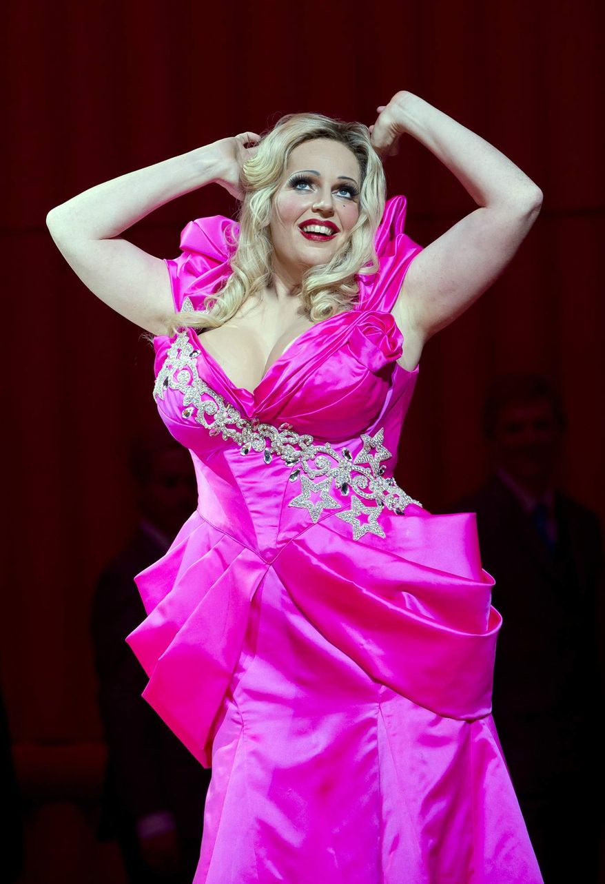 Undated photo released by The Royal Opera House, Covent Garden, London, on Friday Feb. 18, 2011, shows Dutch soprano Eva Maria Westbroek as Anna Nicole in the title role of the Royal Opera House's production of "Anna Nicole." (AP Photo/Bill Cooper-HO Royal Opera House)