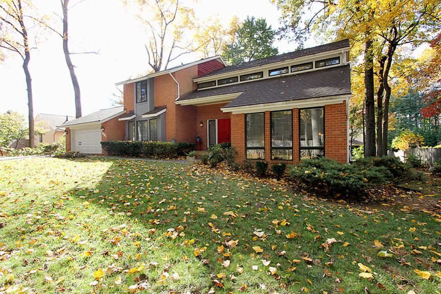 The four-bedroom home at 10708 Gloxinia Drive in Rockville's Timberlawn subdivision is on the market for $799,000. The double-door entry opens into a two-story foyer.