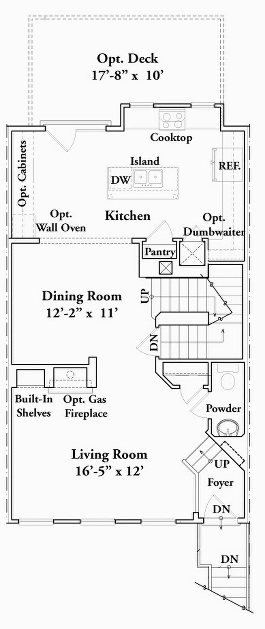 The Maya's Manor model includes three finished levels with 1,935 square feet and a two-car garage. Buyers can choose between a main-level floor plan with a front kitchen and one featuring a kitchen in the back of the house.