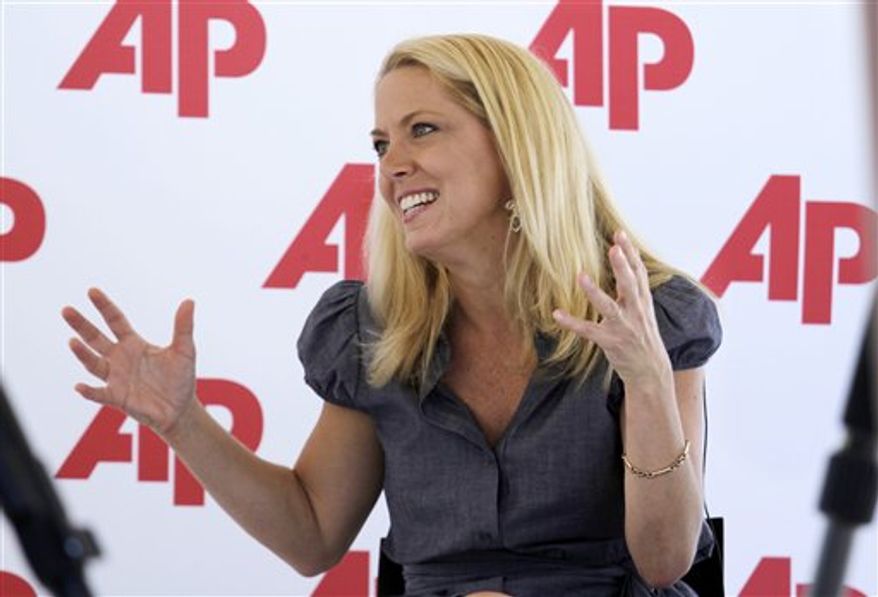 Celebrity chef Melissa d'Arabian speaks to The Associated Press in Miami Beach, Fla., Saturday, Feb. 26, 2011, at the South Beach Wine and Food Festival. She talked about the economics of eating and food. (AP Photo/J Pat Carter)