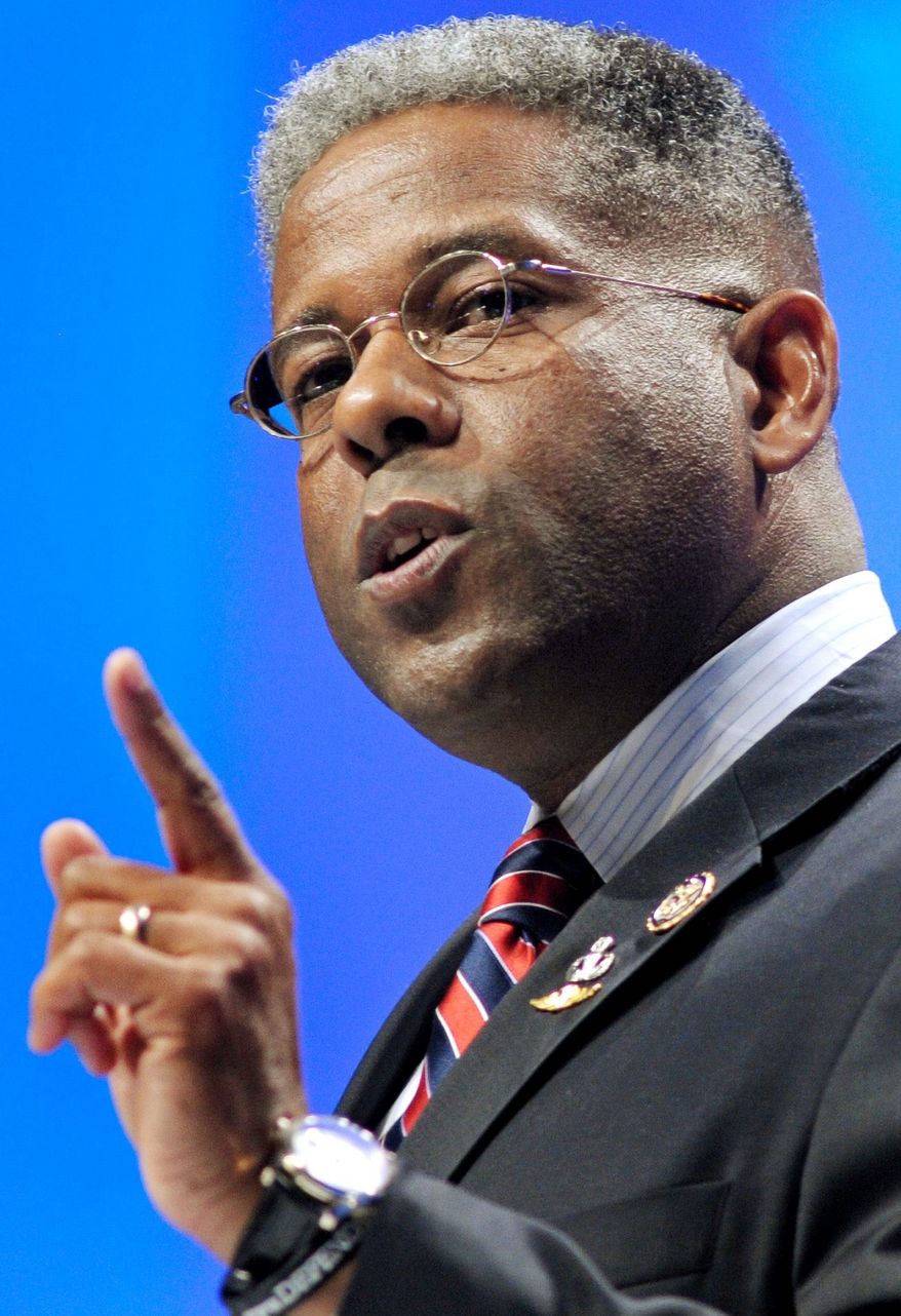 "We cannot kick the can down the road for even another three weeks. The American people recognize that we must no longer take these small calculated measures," said Rep. Allen B. West, who voted against the bill. (Associated Press)