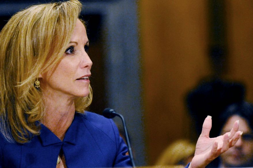 Fran Fragos Townsend has emerged as a candidate to replace Robert Mueller as director of the FBI. Ms. Townsend is a lawyer who worked in the administrations of former Presidents Bill Clinton and George W. Bush. (Rod Lamkey Jr./The Washington Times)