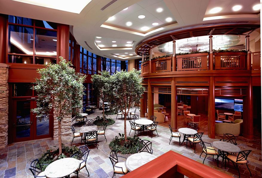 Fox Hill residents can enjoy five restaurants, a fitness center, a performing arts center, a full-service spa and a wine cellar.