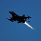 ** FILE ** An F-16 jet fighter flies over the NATO airbase in Aviano, Italy. (Associated Press)