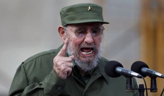 ** FILE ** Cuba&#39;s Fidel Castro delivers a speech during the 50th anniversary of the Committee for the Defense of the Revolution on Sept. 28, 2010, in Havana. Mr. Castro said on Tuesday, March 22, 2011, that he resigned five years ago from all his official positions, including head of Cuba&#39;s Communist Party, a position he was thought still to hold. (AP Photo/Javier Galeano, File)
