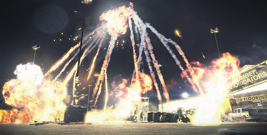 A screen shot from the video game Homefront