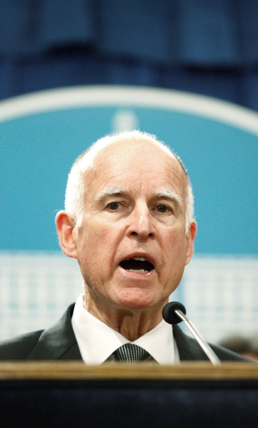 "There's more than one way to get to the goal, ... I'm going to find a way to get our budget balanced," says Calif. Gov. Jerry Brown. (Bloomberg)