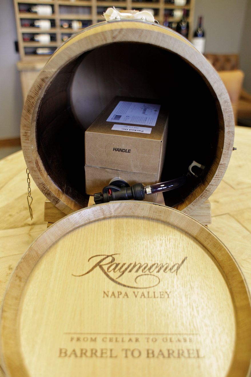 Vacuum-packed wine in a barrel is "the reinterpretation of history," says Boisset Family Estates President Jean-Charles Boisset. (Associated Press)