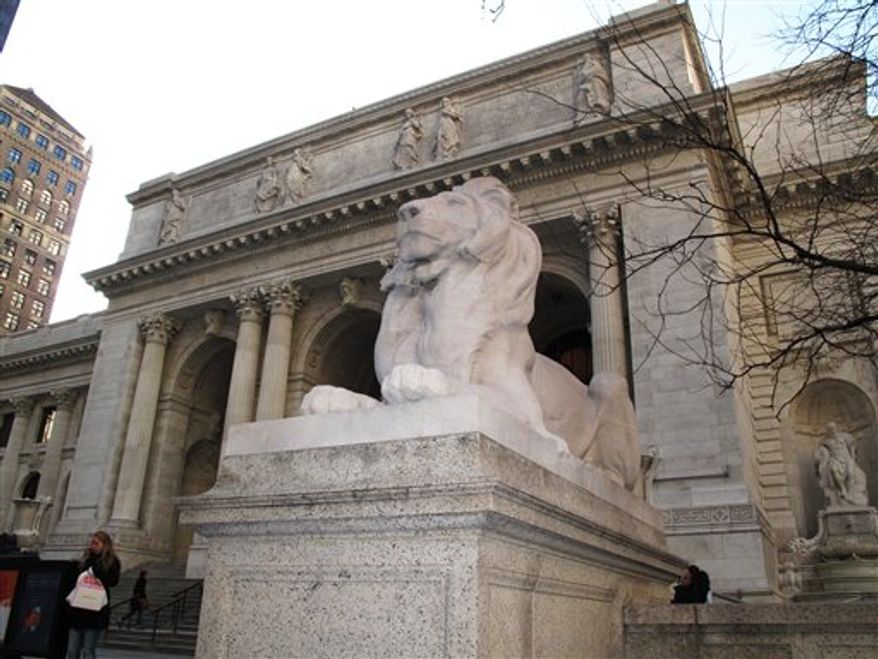 This February 2011 photo provided by the New York Public Library shows a letter opener belonging to Charles Dickens, which is housed at the library. Dickens had it made with a paw of his beloved cat "Bob" as the handle. The letter opener will be an object in a treasure hunt at the landmark building when 500 people will spend the night in the Library exploring its miles of rare treasures. Would-be players will be able to register online to play "Find the Future: The Game" on May 20, starting at 8 p.m. and ending at 6 a.m. the following morning. (AP Photo/New York Public Library, Kiyash Monsef)