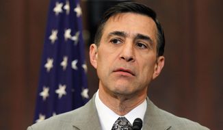 Rep. Darrell Issa, California Republican, heads that House panel that wants documents from the Bureau of Alcohol, Tobacco, Firearms and Explosives on the decision to &quot;walk guns to Mexico in order to follow them and capture a bigger fish.&quot; (Associated Press)