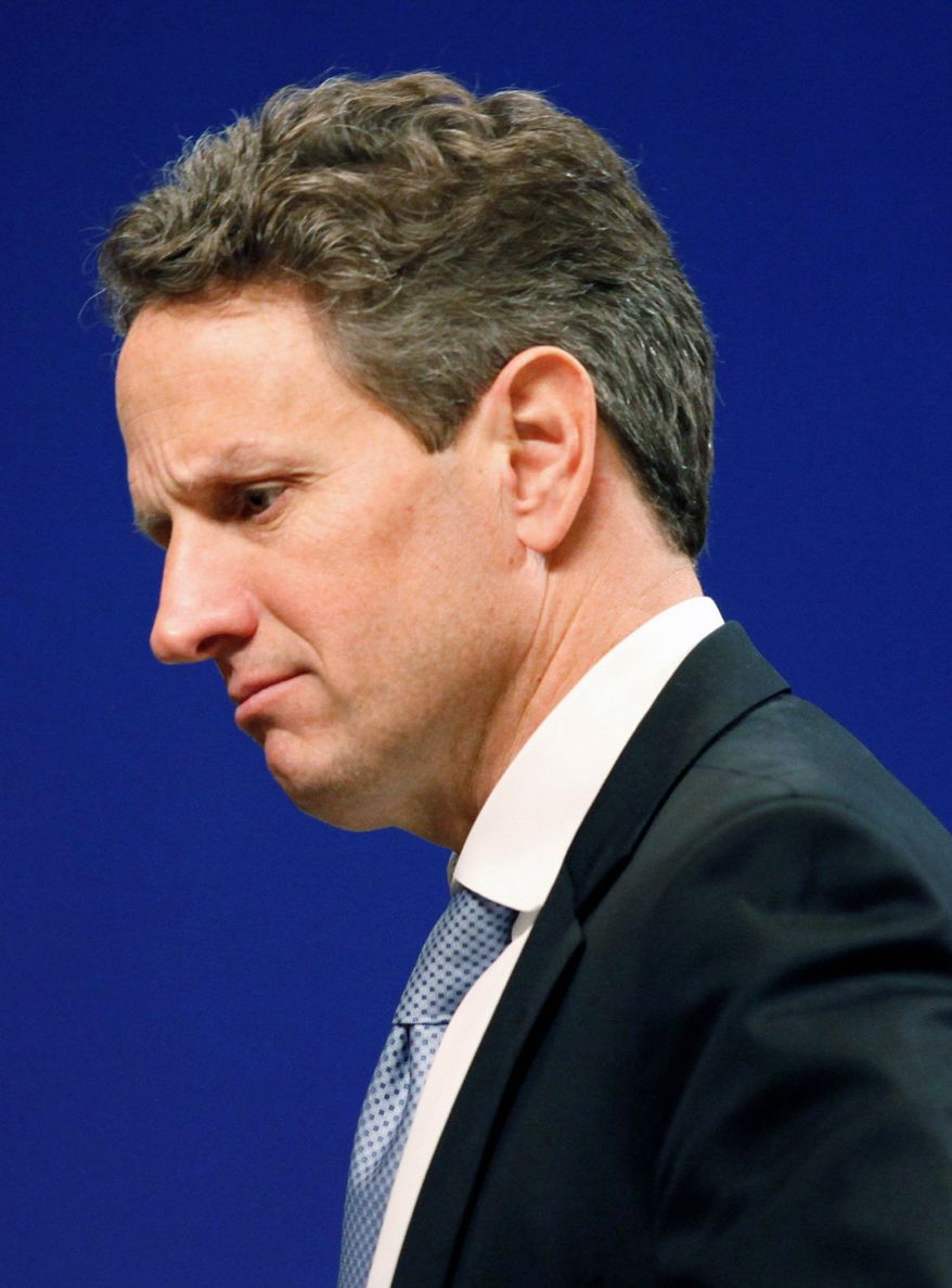 Treasury Secretary Timothy F. Geithner warned of a financial crisis if Congress doesn't raise the debt ceiling. He projects the U.S. will reach the current ceiling by no later than May 16. (Associated Press)