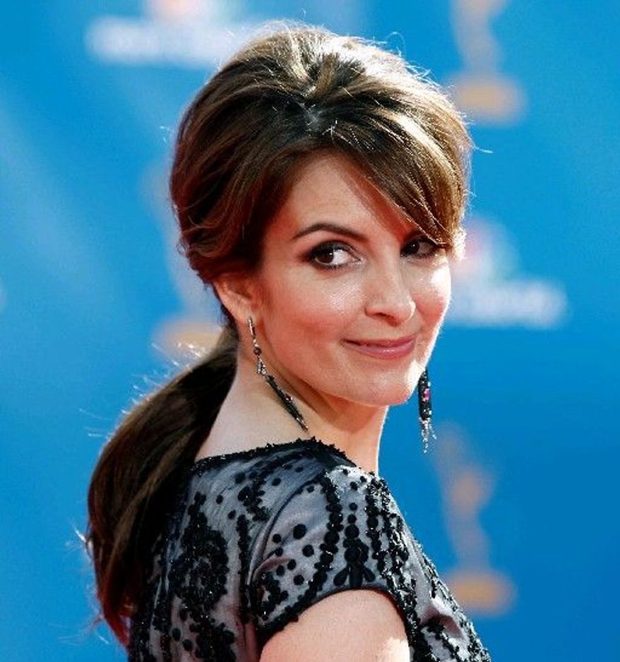 Actress-comedienne Tina Fey, 40, arrives at the 62nd Primetime Emmy Awards in Los Angeles on Aug. 29. Ms. Fey has won seven Emmys, as well as three Golden Globes. (Associated Press)