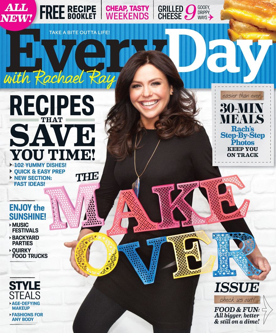Associated Press photographs
Rival food-related magazines are getting spicier. Two of the larger-circulation food titles, "Every Day with Rachael Ray" and "Bon Appetit," were made over this month with an emphasis on splashier presentations.