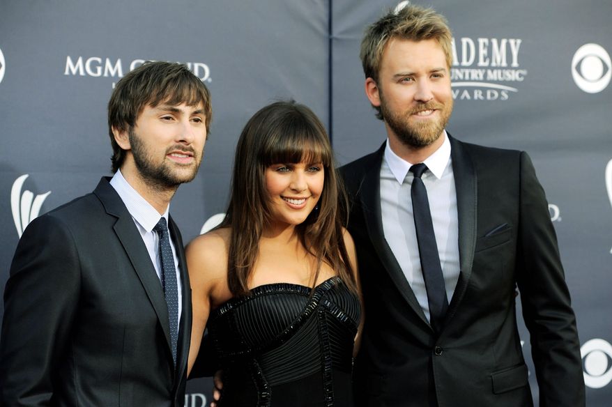 Lady Antebellum is nominated for three CMT awards; its members (from the left) are Dave Haywood, Hillary Scott and Charles Kelley.