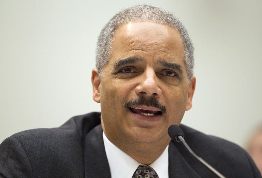 Attorney General Eric H. Holder Jr. testifies on Capitol Hill in Washington on Tuesday, May 3, 2011, at a House Judiciary Committee oversight hearing. (AP Photo/Evan Vucci)
