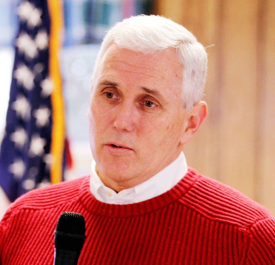 Associated Press
Calling himself a "common-sense" conservative, Rep. Mike Pence, Indiana Republican, made it official Thursday that he is running for governor.
