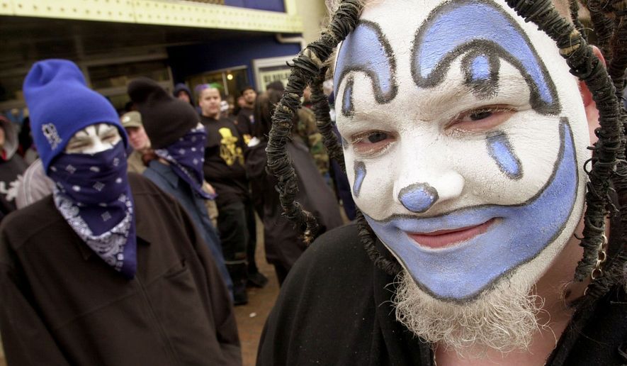 Fans of Insane Clown Posse have been labeled a dangerous, clown-makeup-wearing cult. (Associated Press)