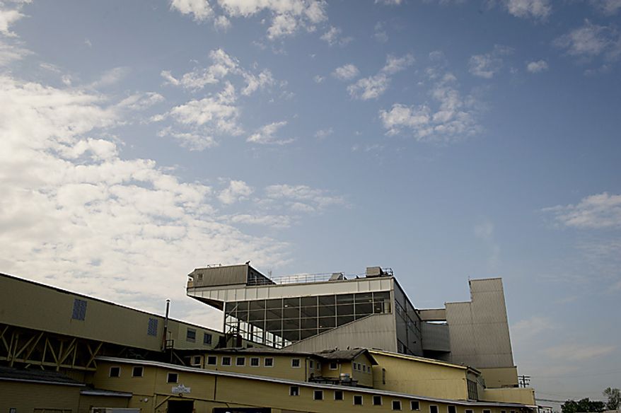 The grand stand is seen five days before the 136th running of the Preakness Stakes, the grounds at the Pimlico Race Course are still in need of repair in Baltimore, Md., Monday, May 16, 2011. (Rod Lamkey Jr./The Washington Times)