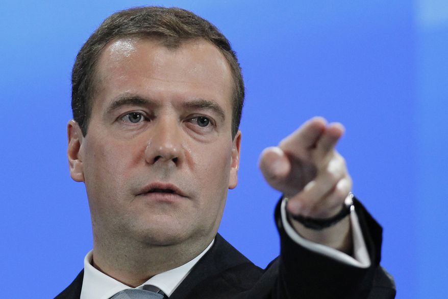 ** FILE ** Russian President Dmitry Medvedev (Associated Press/Presidential Press Service)