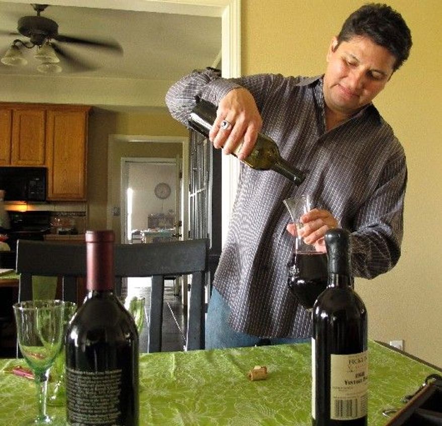 Wine wasn't a presence on the menu when Jose Placencia was growing up in California's Central Valley, but it accompanies the Mexican dishes he eats today. "Latinos of my generation have wine on a regular basis and make it a staple of their meals," he said. (Associated Press)