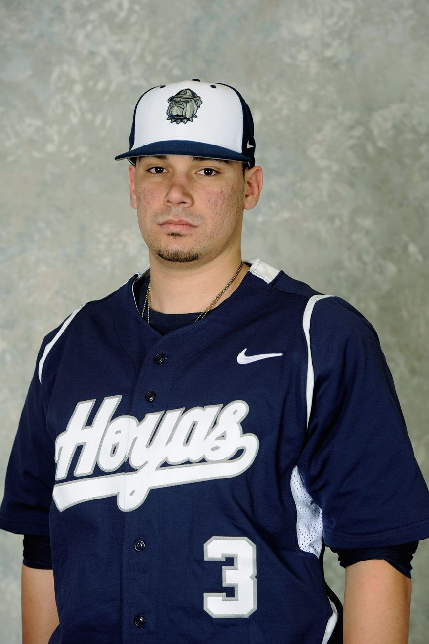 Georgetown's Erick Fernandez, catcher, was selected in the 25th round of the MLB draft by the Washington Nationals. (Georgetown Athletics)