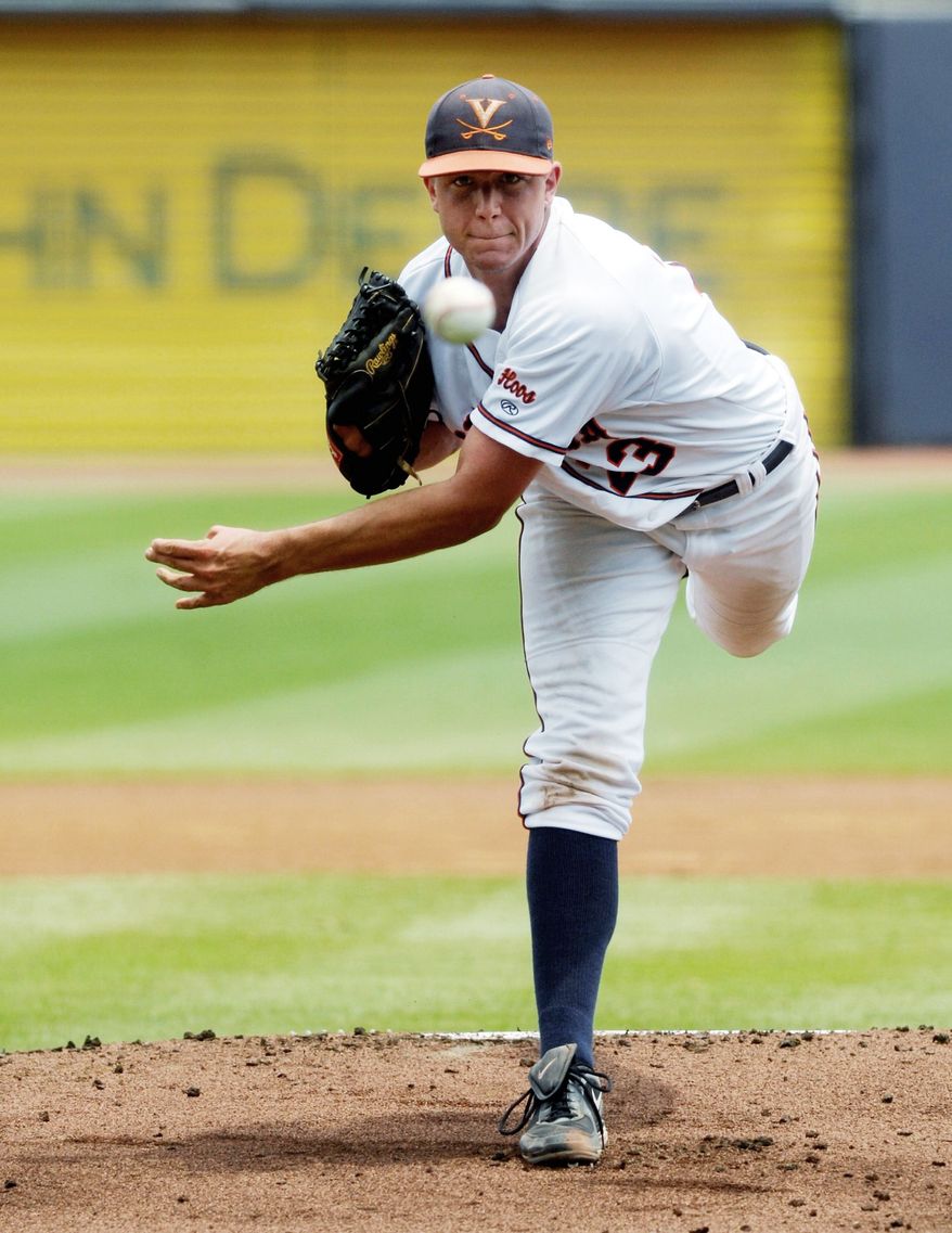 ASSOCIATED PRESS
Danny Hultzen has 148 strikeouts and just 17 walks for Virginia this season. He's projected to go in the top five picks of the Major League Baseball draft, which starts Monday.