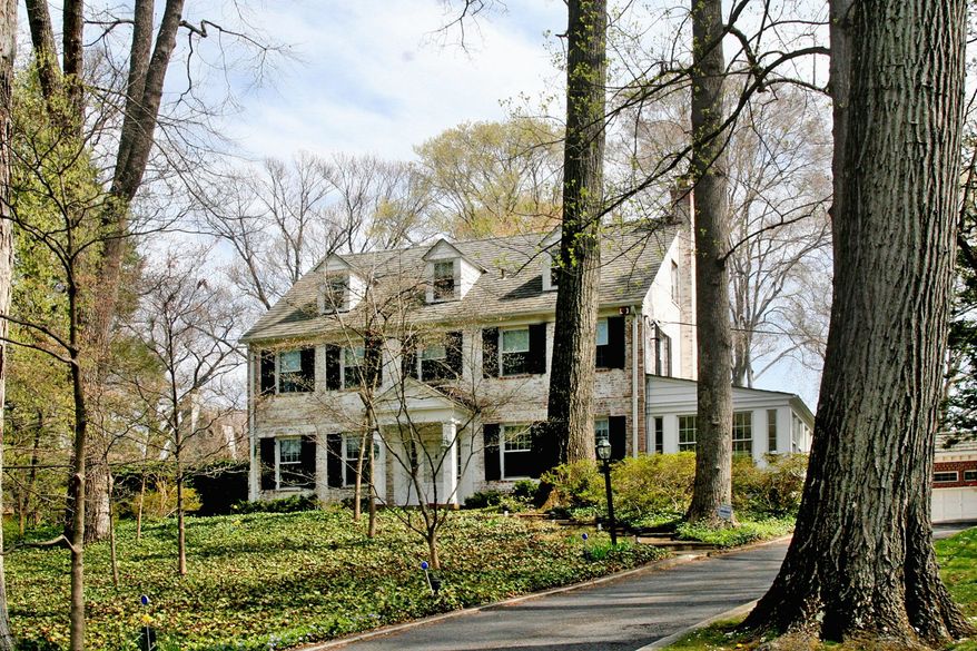 The home at 7105 Meadow Lane in Chevy Chase is on the market for $2,195,000. The six-bedroom home has four full baths, a powder room and a detached two-car garage. It was built in 1933.