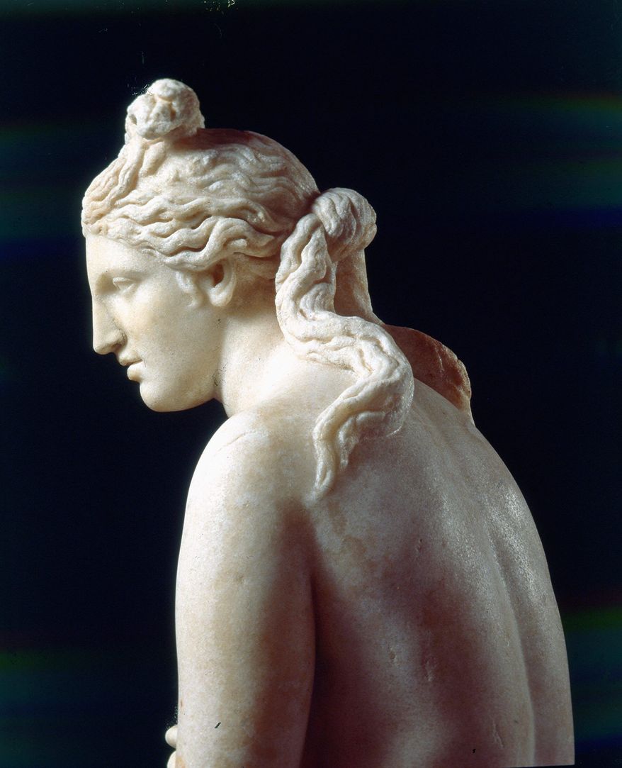 Here is a close-up view of the 6-foot-tall Capitoline Venus, installed in the Rotunda of the West Building of the National Gallery of Art in Washington. (Photograph by Araldo de Luca)