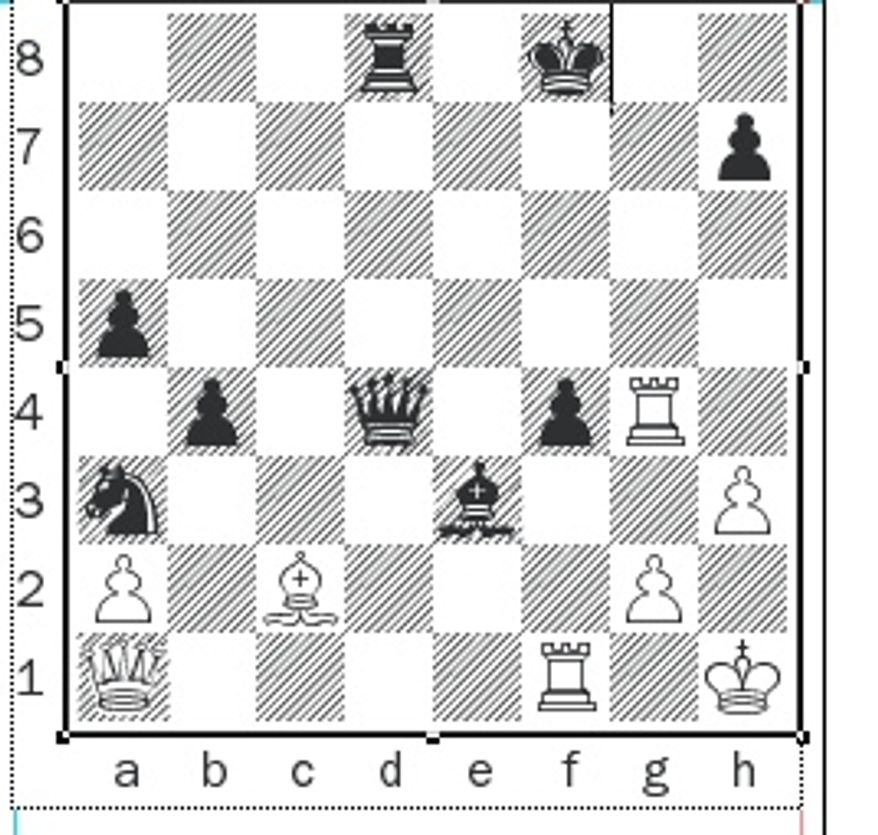 Timofeev-Feller, Moscow, after 41...Kf8.