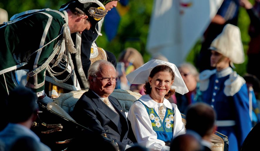 The exploits of King Carl XVI Gustaf, traveling in a horse-drawn carriage with Queen Silvia, have plunged the existence of Sweden&#x27;s 1,000-year-old monarchy into crisis. (Associated Press)